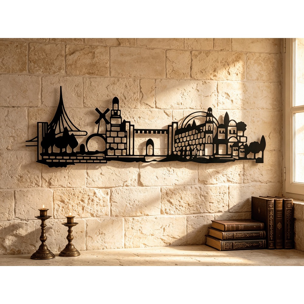 Home Decor Free - CIFBUY Metal Wall Art Jerusalem Skyline