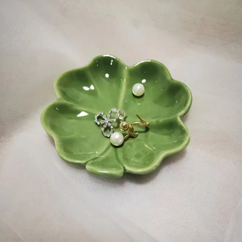 Ceramic Trinket Dish - 1Pc Ceramic Jewelry Tray Tabletop for