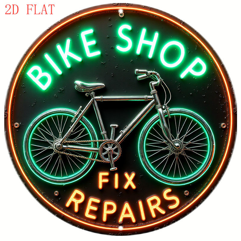 Home Decor Shop - CIFBUY Retro Neon Bicycle Shop Sign