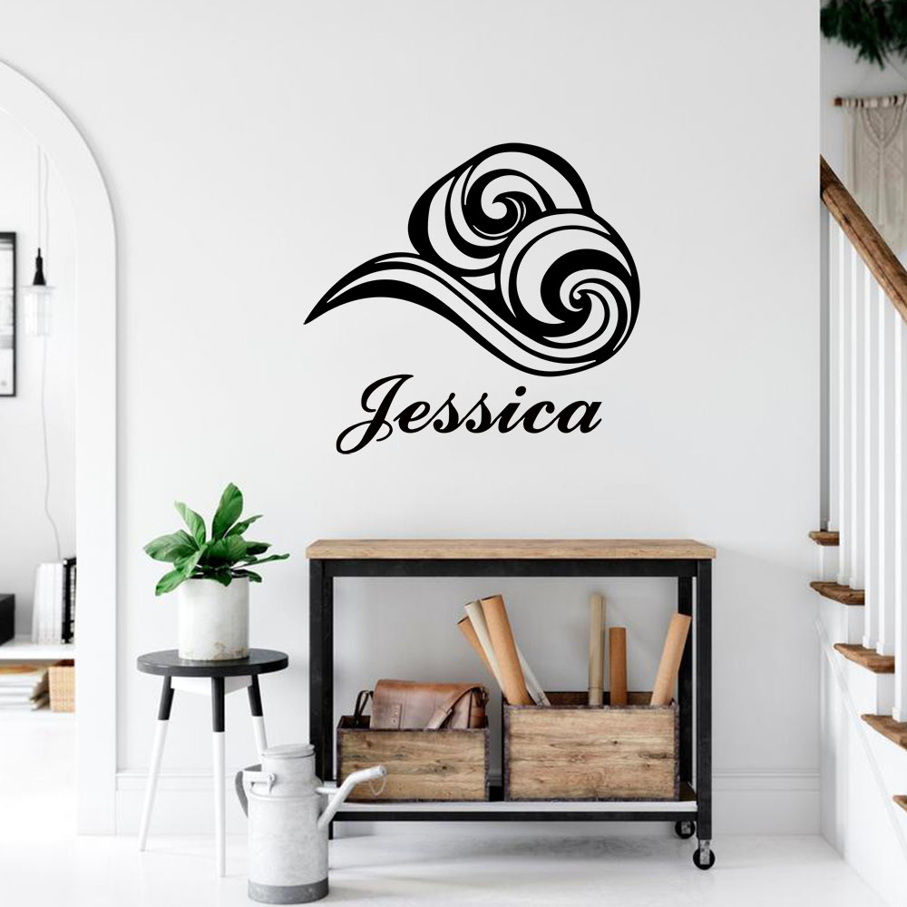 Home Decor Wall Tiles - 1PC Cartoon Air Mass Personalized Name