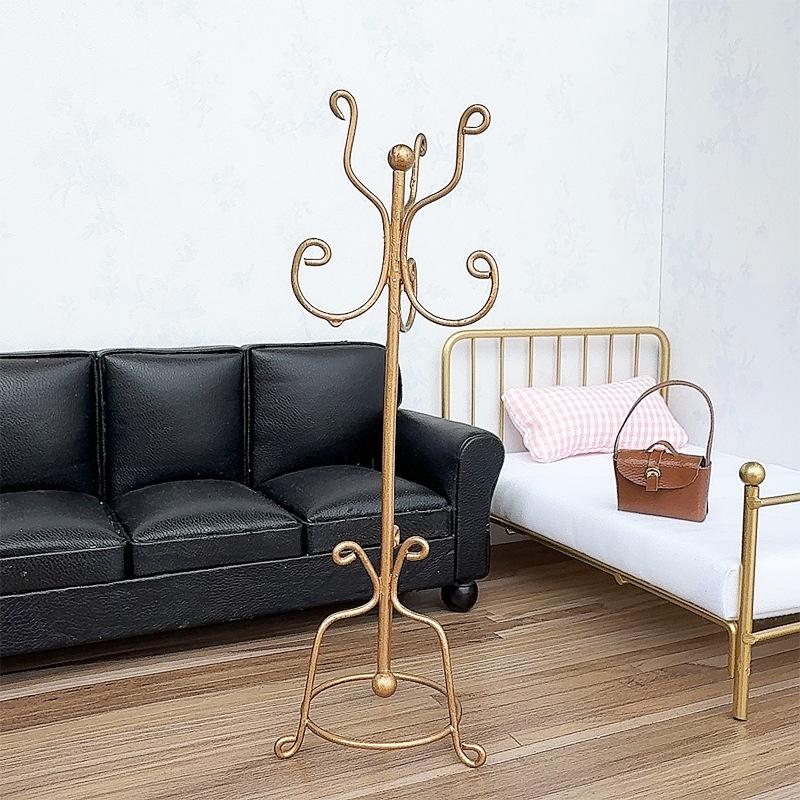 Home Decor Simulator - 1/12 Dollhouse Simulation Mini Coat Rack