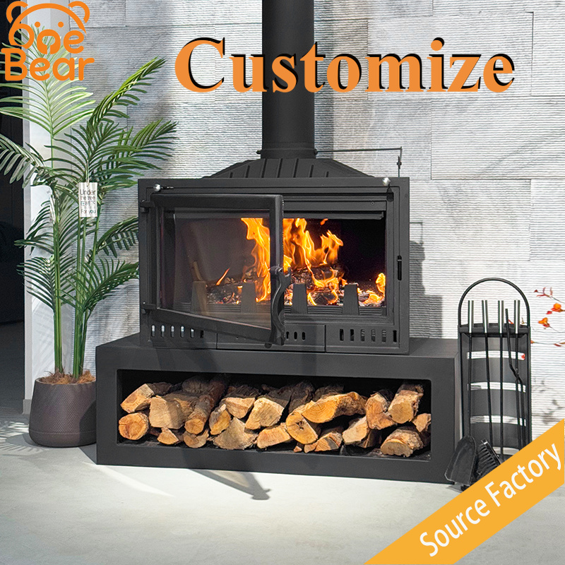 Home Decor Accessories - Customizable Embedded Wood Burning Fireplace European