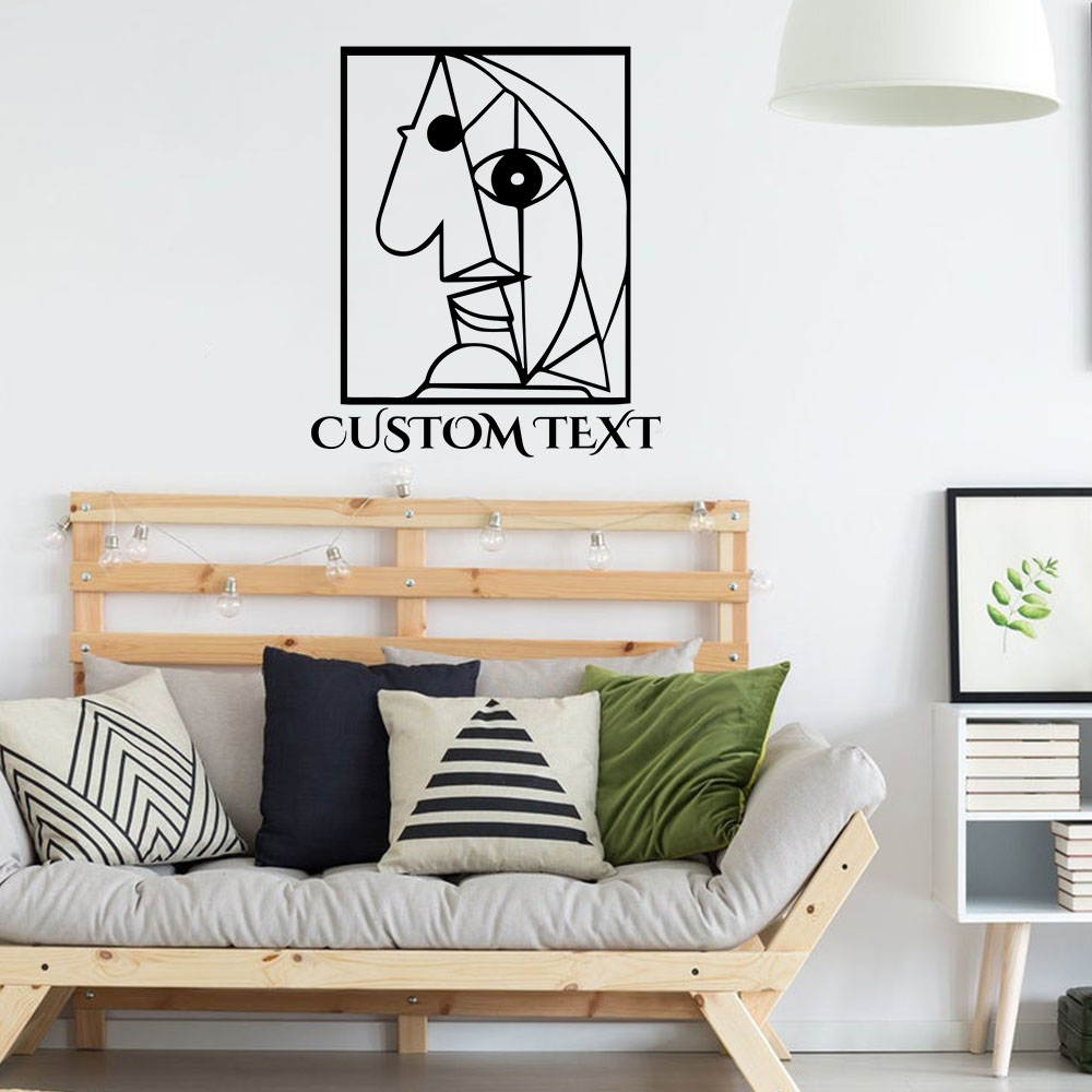 Home Decor Wall Tiles - 1PC Creative Abstract School Customizable Text