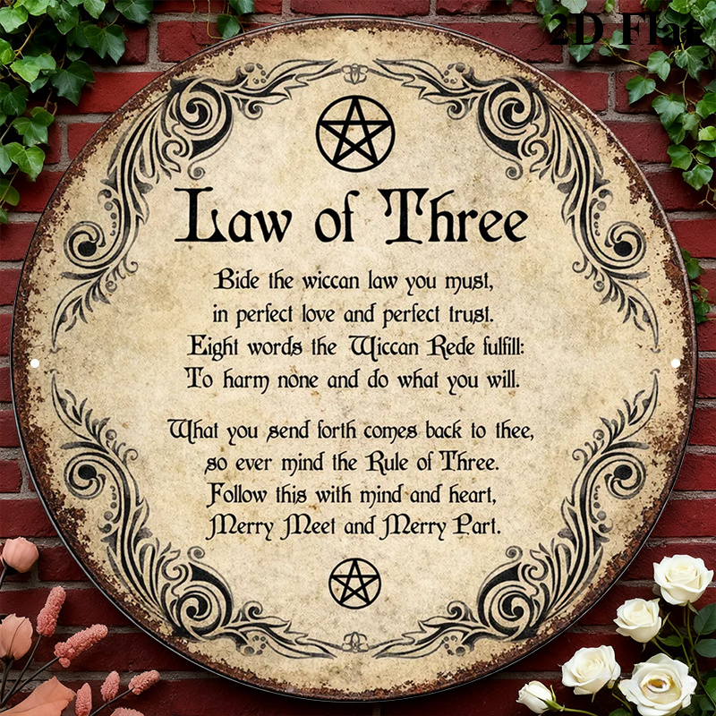 Home Decor Free - CIFBUY Vintage Wicca Triple Goddess Aluminum