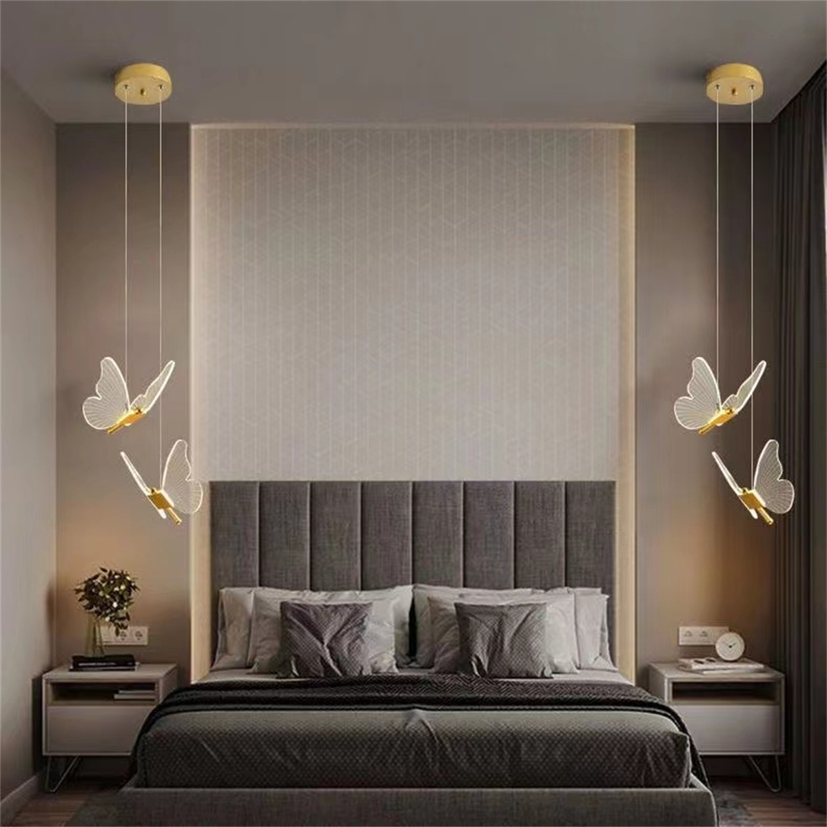 Bedside Butterfly Chandelier A - Hanging Moon Lamp 评论和价格