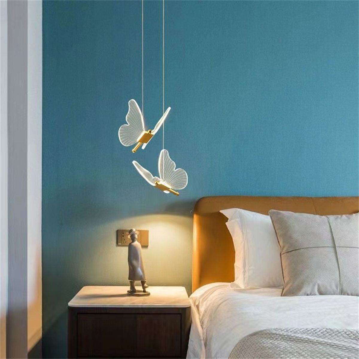 Bedside Butterfly Chandelier A - Hanging Moon Lamp 评论和价格