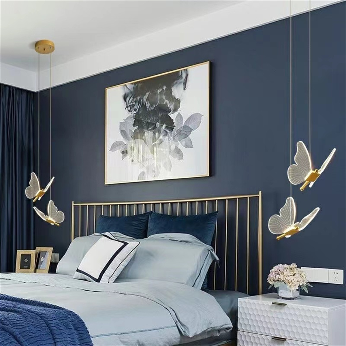 Bedside Butterfly Chandelier A - Hanging Moon Lamp 评论和价格