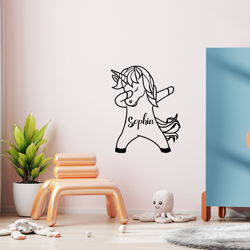 1PC Diy Unicorn Customized Nam - Home Decor Wall Tiles 评论和价格