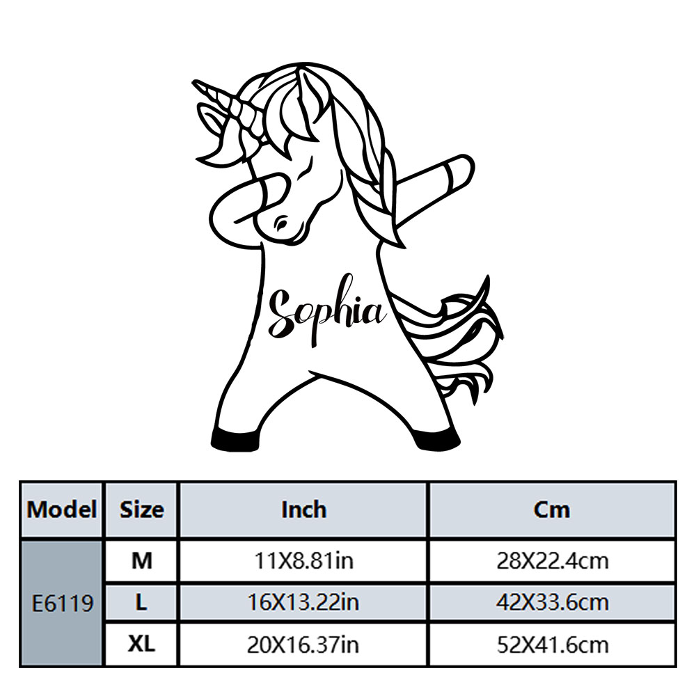 1PC Diy Unicorn Customized Nam - Home Decor Wall Tiles 评论和价格