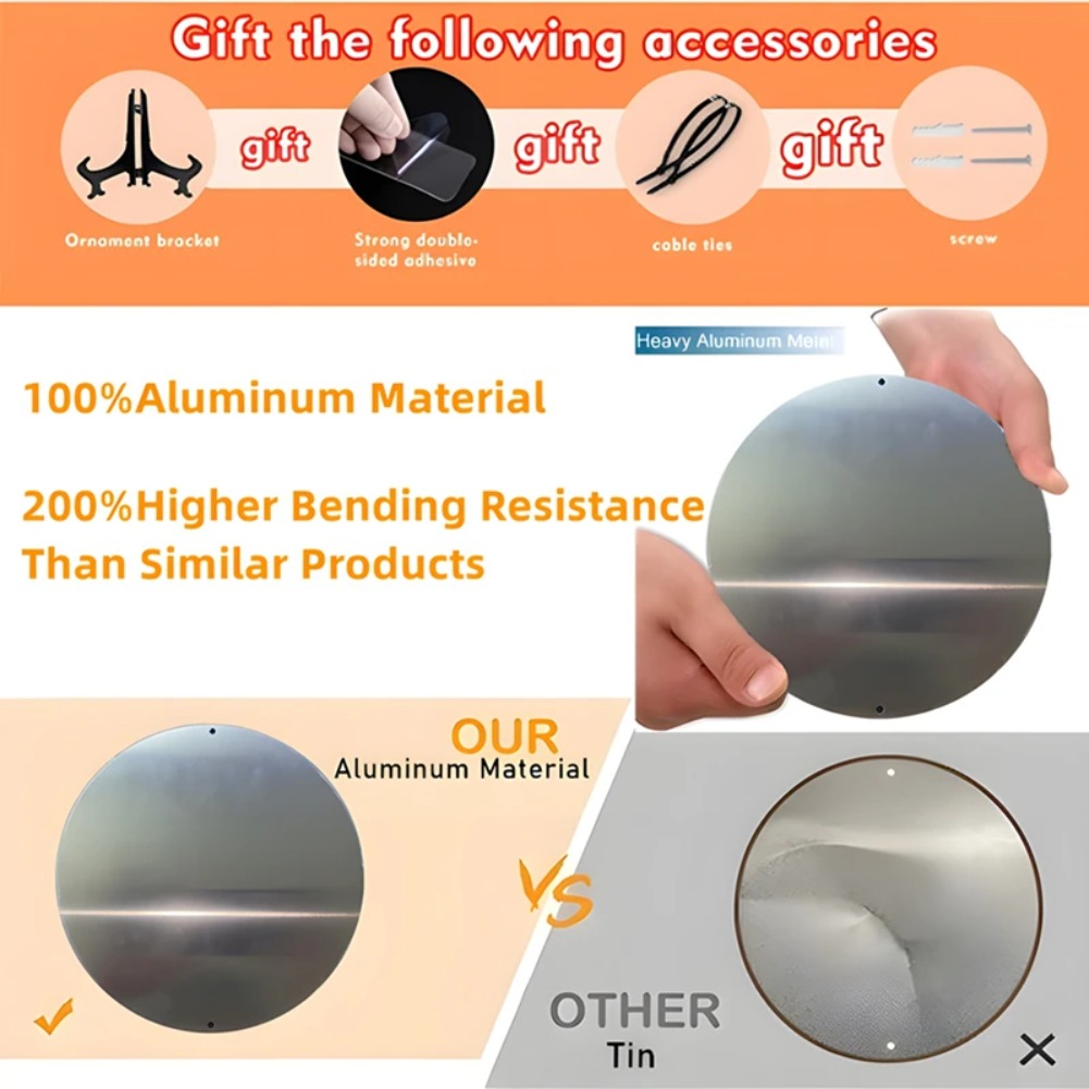 Round Metal Aluminum Mark - Wa - Home Decor Shop 评论和价格