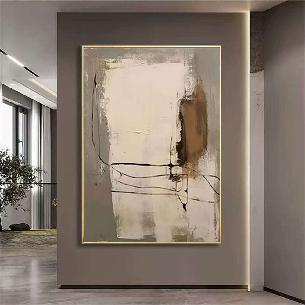 100% Hand-painted Oil Painting - Home Decor Color Palettes 评论和价格