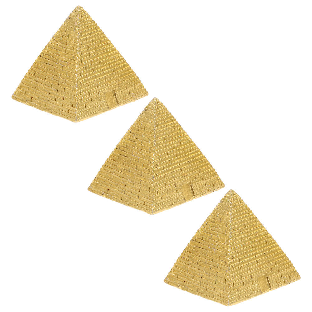 3Pcs Mini Egyptian Pyramid Res - Home Decor Accessories 评论和价格