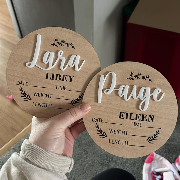 1Pc Custom Baby Announcement S - Home Decor Com 评论和价格