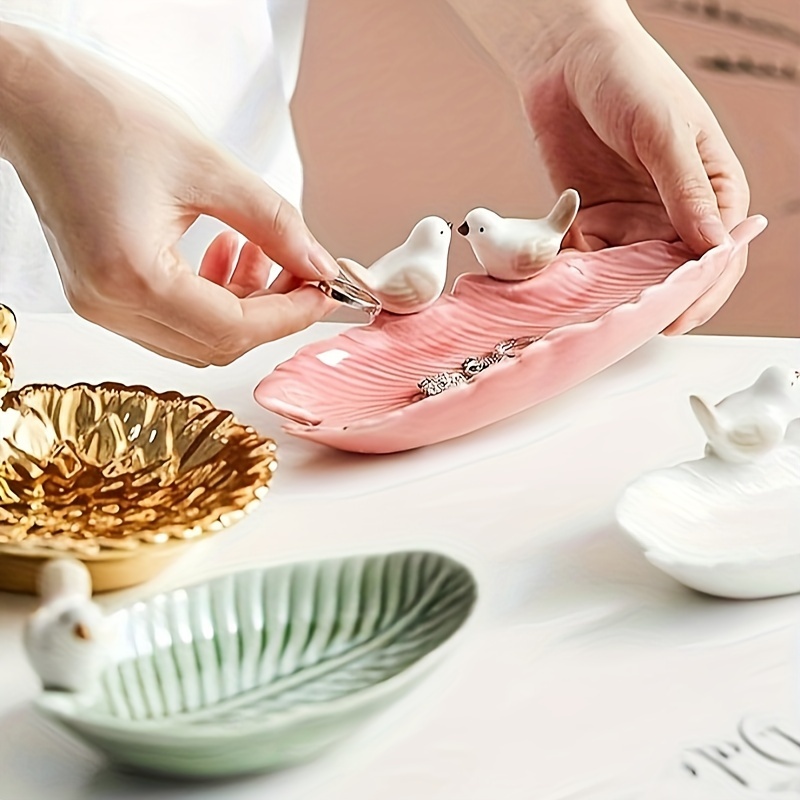 New Cute Bird Dim Sum Ceramic  - Ceramic Trinket Dish 评论和价格