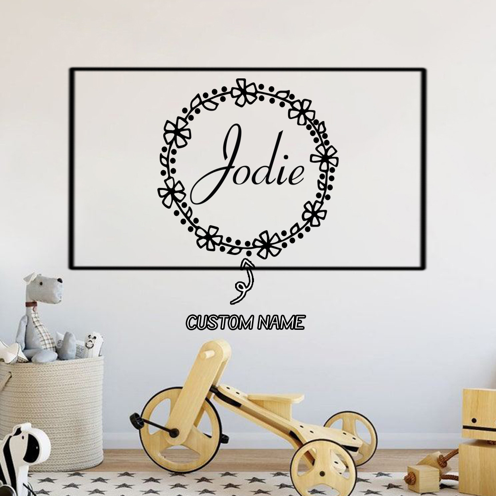 1PC Lovely Wreath Custom Text  - Home Decor Wall Tiles 评论和价格