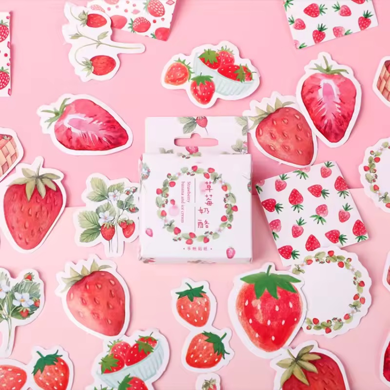 45Pcs Fruit Strawberry Box Sti - Home Decor Magazine 评论和价格