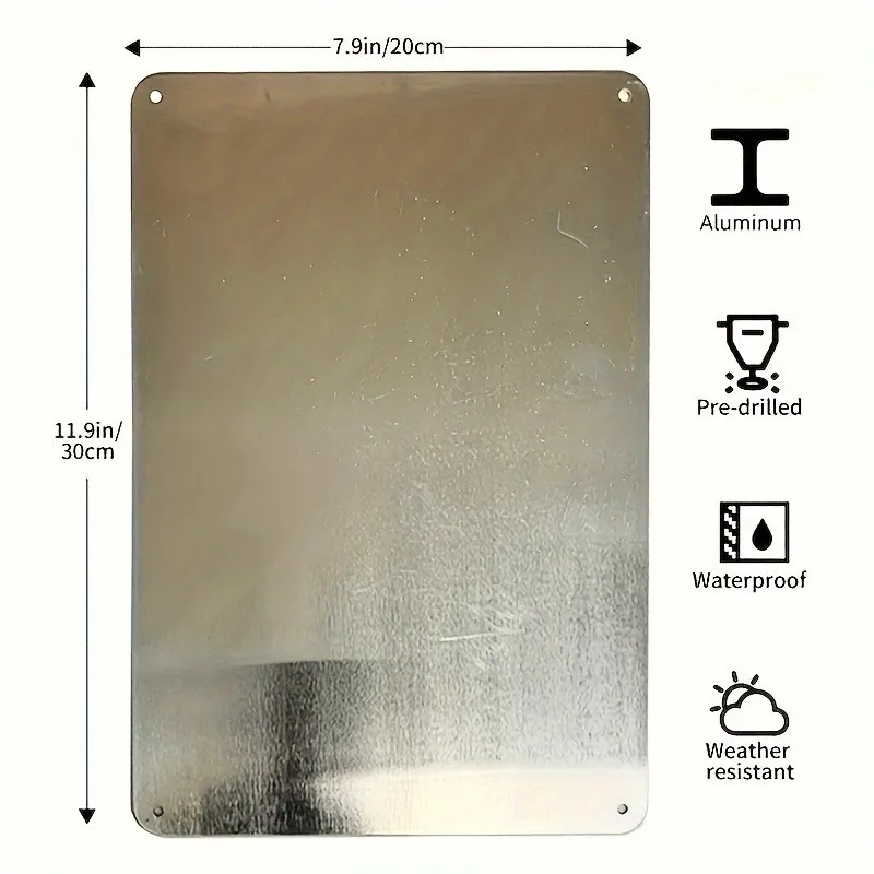 2D Flat Custom Name Aluminum P - Home Decor Shop 评论和价格