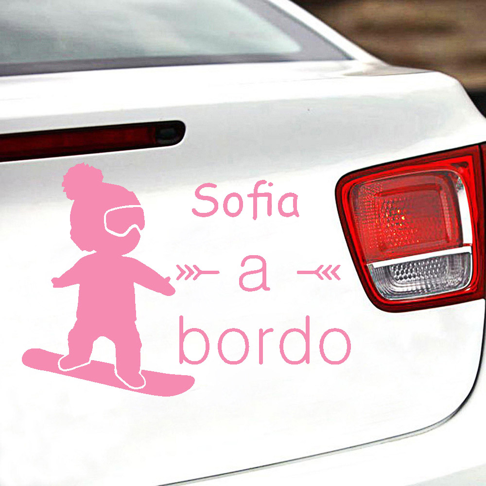 1pc Vinyl baby a bordo colorfu - Home Decor Accessories 评论和价格
