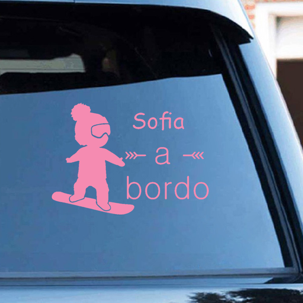1pc Vinyl baby a bordo colorfu - Home Decor Accessories 评论和价格