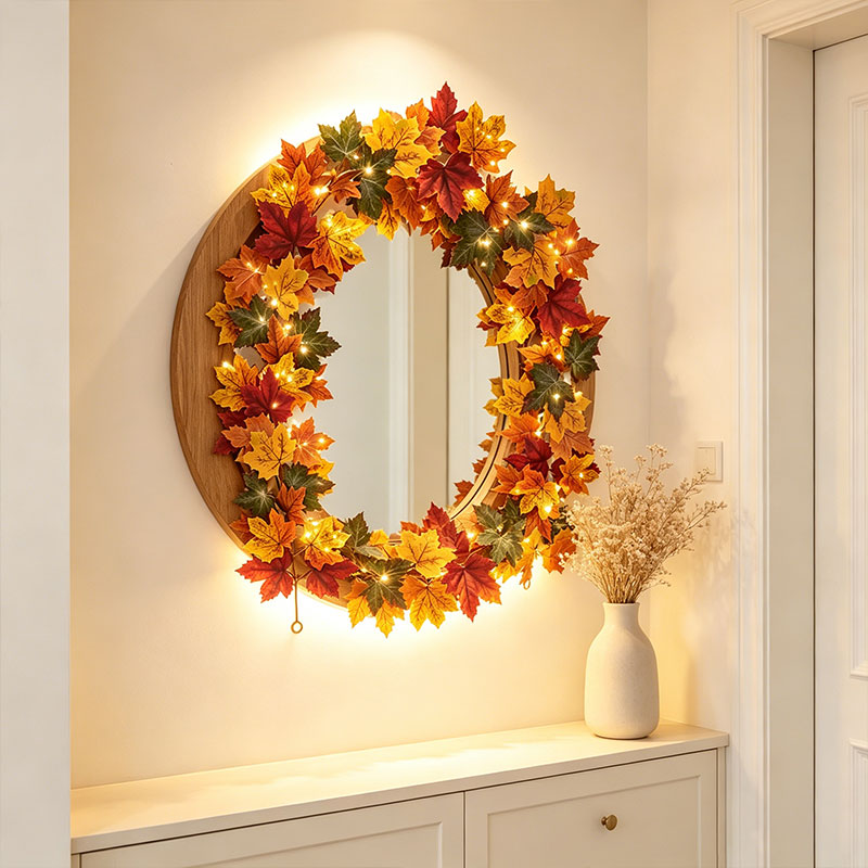 Fall Maple Leaf Garland with L - Home Decor Fallout 4 评论和价格