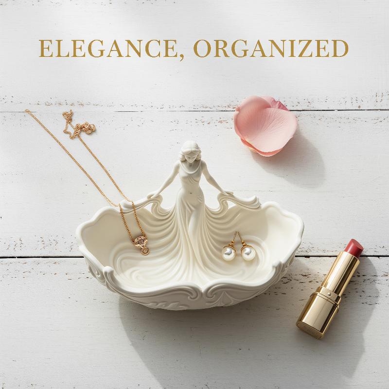 Statue‑Shaped Jewelry Storage  - Ceramic Trinket Dish 评论和价格