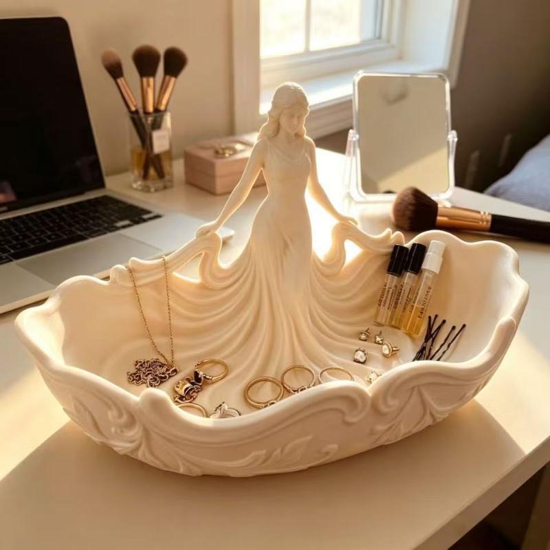 Statue‑Shaped Jewelry Storage  - Ceramic Trinket Dish 评论和价格