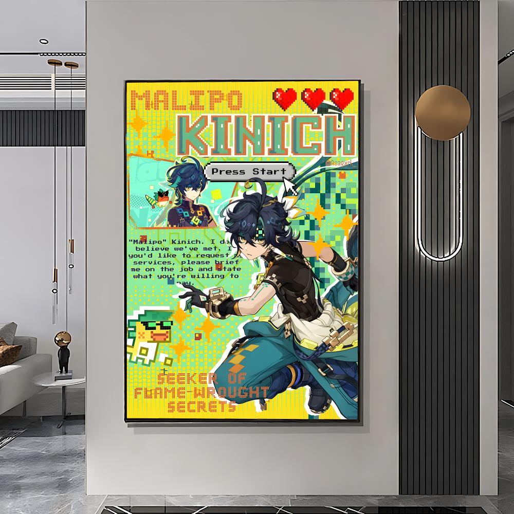 genshin magazine style Poster  - Home Decor Magazine 评论和价格