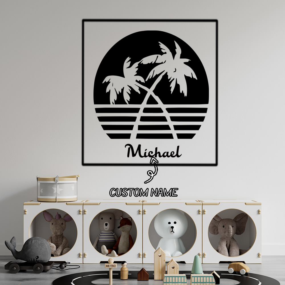 1PC Cute Sunset by the sea Per - Home Decor Wall Tiles 评论和价格