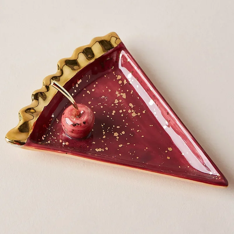 Nordic Ceramic Watermelon Shap - Ceramic Trinket Dish 评论和价格