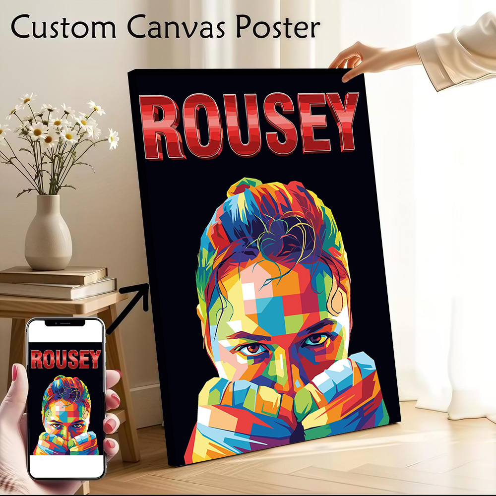 Rousey: Ronda Rousey Pop Art P - Home Decor Niche 评论和价格