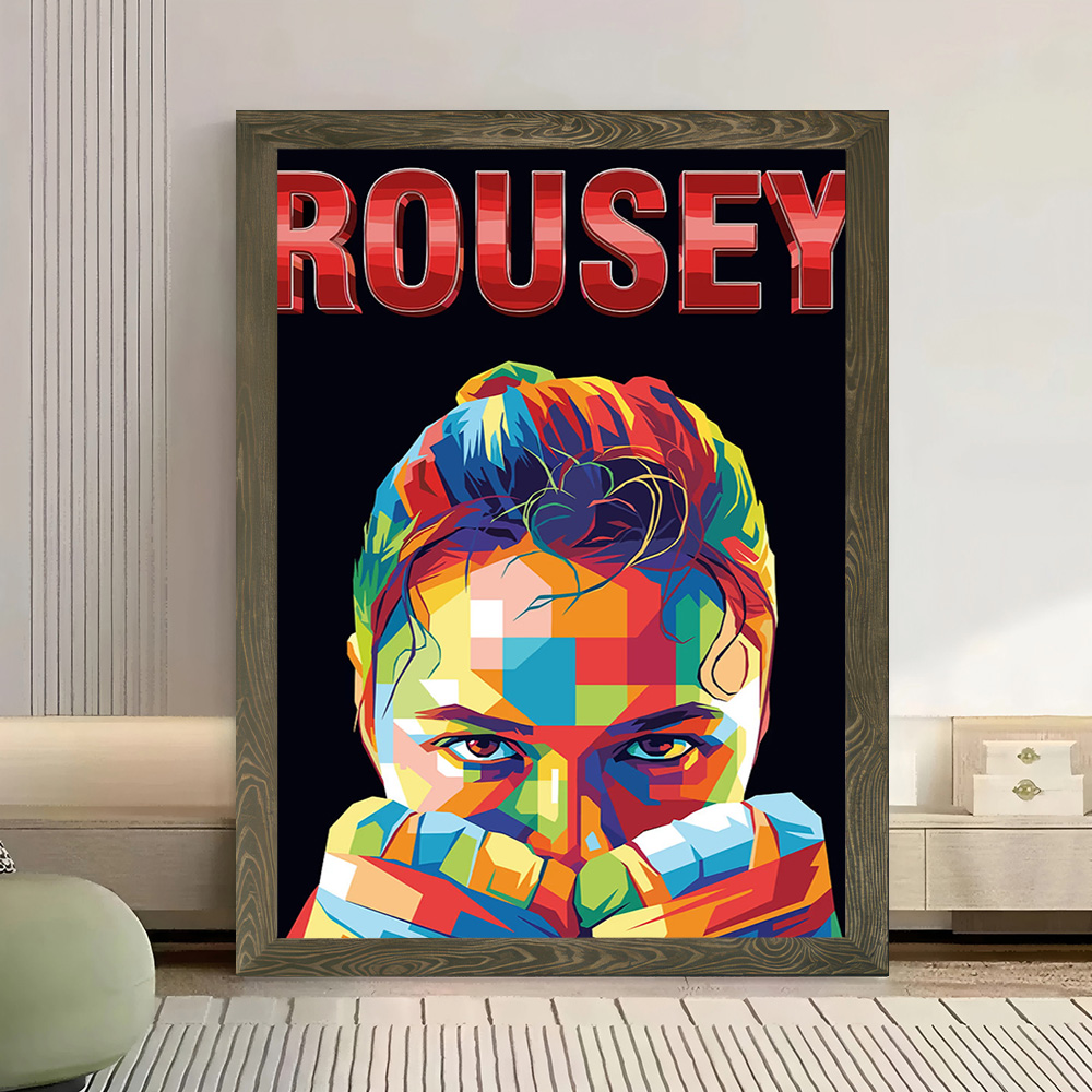 Rousey: Ronda Rousey Pop Art P - Home Decor Niche 评论和价格