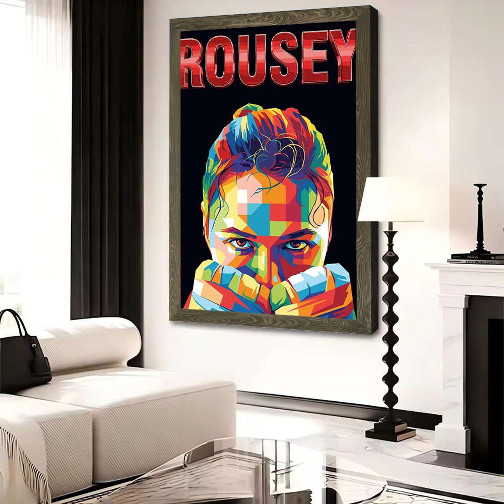 Rousey: Ronda Rousey Pop Art P - Home Decor Niche 评论和价格