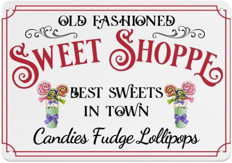 Old Fashioned Sweet Shop Meta  - Home Decor Shop 评论和价格