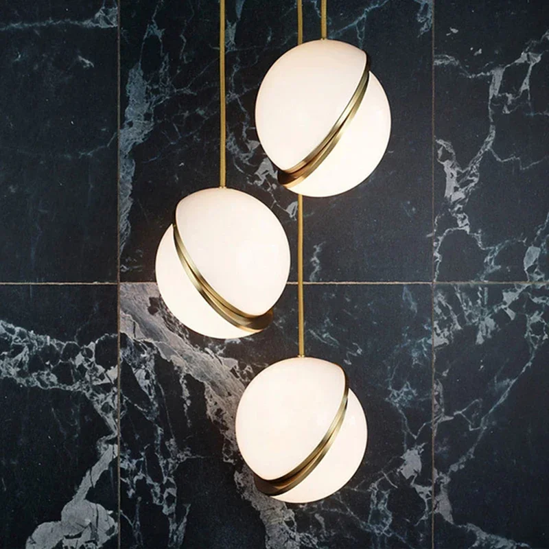Nordic Ball shape LED Pendant  - Hanging Moon Lamp 评论和价格