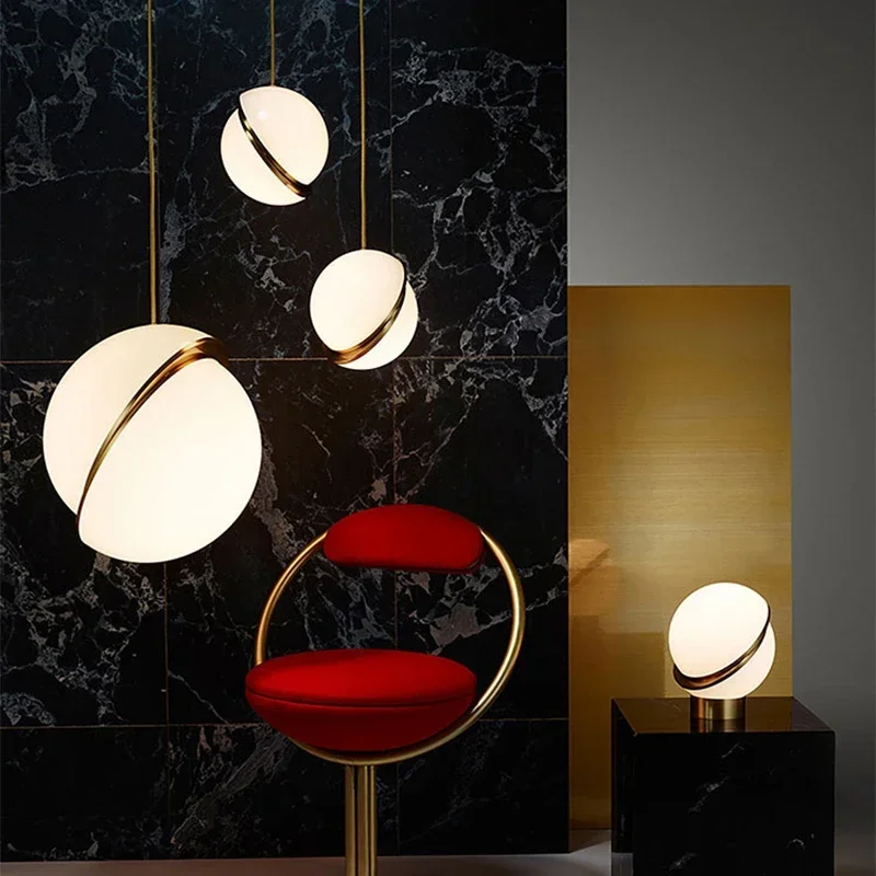 Nordic Ball shape LED Pendant  - Hanging Moon Lamp 评论和价格