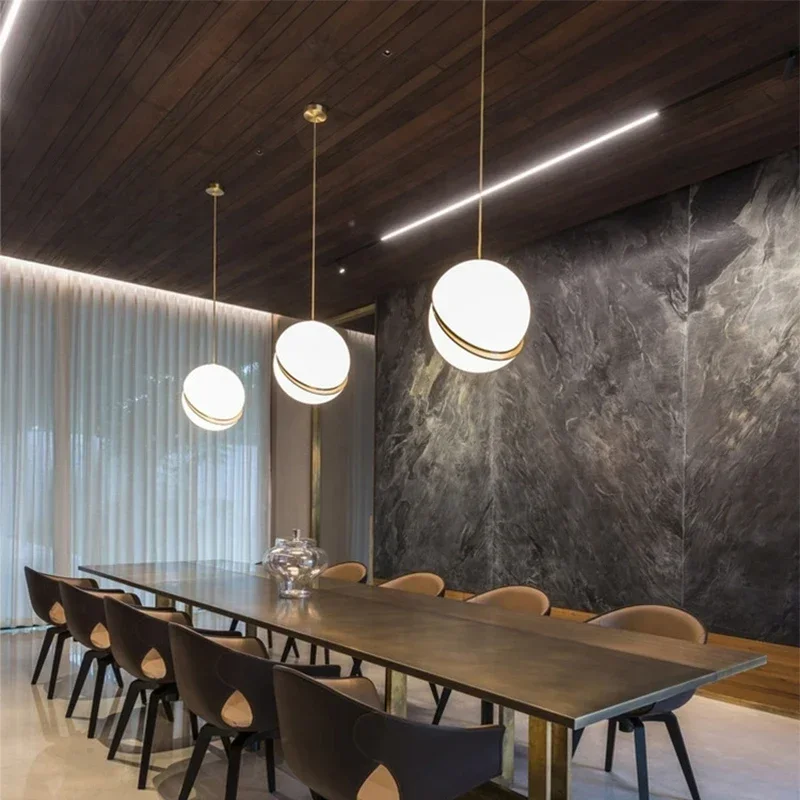 Nordic Ball shape LED Pendant  - Hanging Moon Lamp 评论和价格