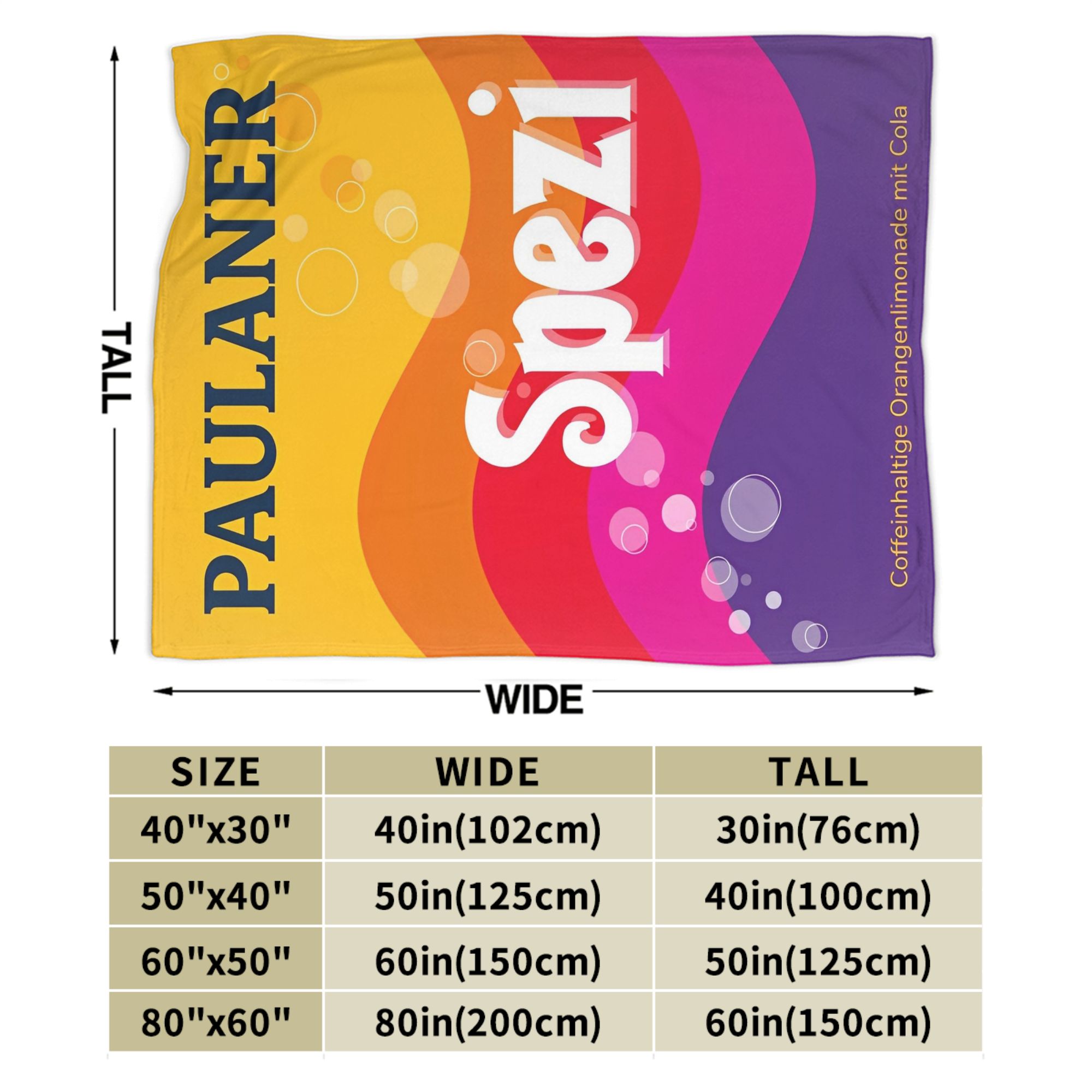 Paulaner Spezi Blankets German - Home Decor Fallout 4 评论和价格