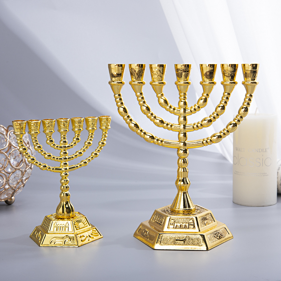 7 Branch Menorah Jewish Home D - Home Decor Free 评论和价格