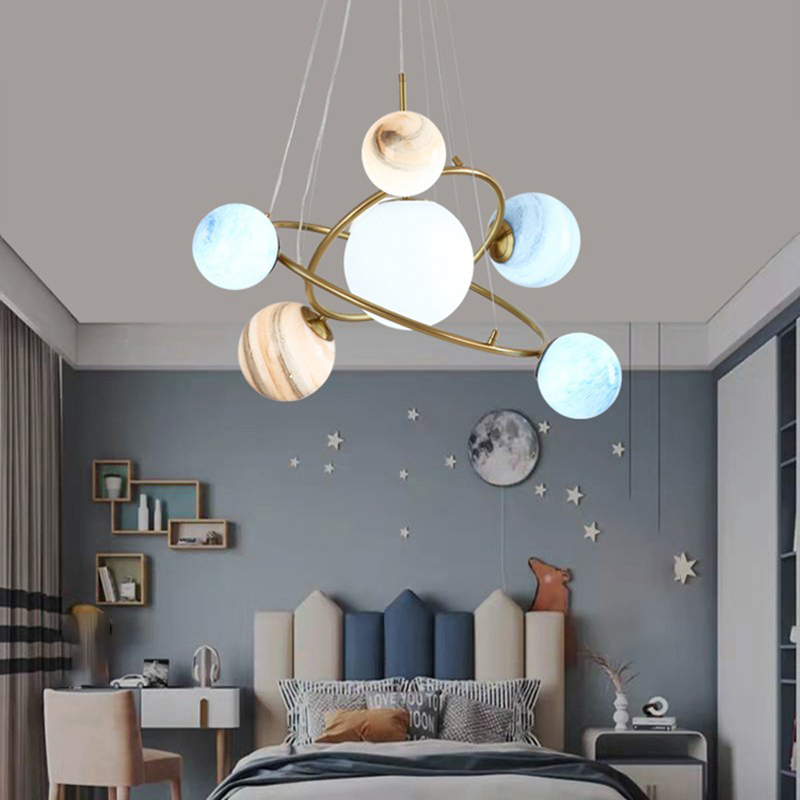 Children's Room Boys And Girls - Hanging Moon Lamp 评论和价格
