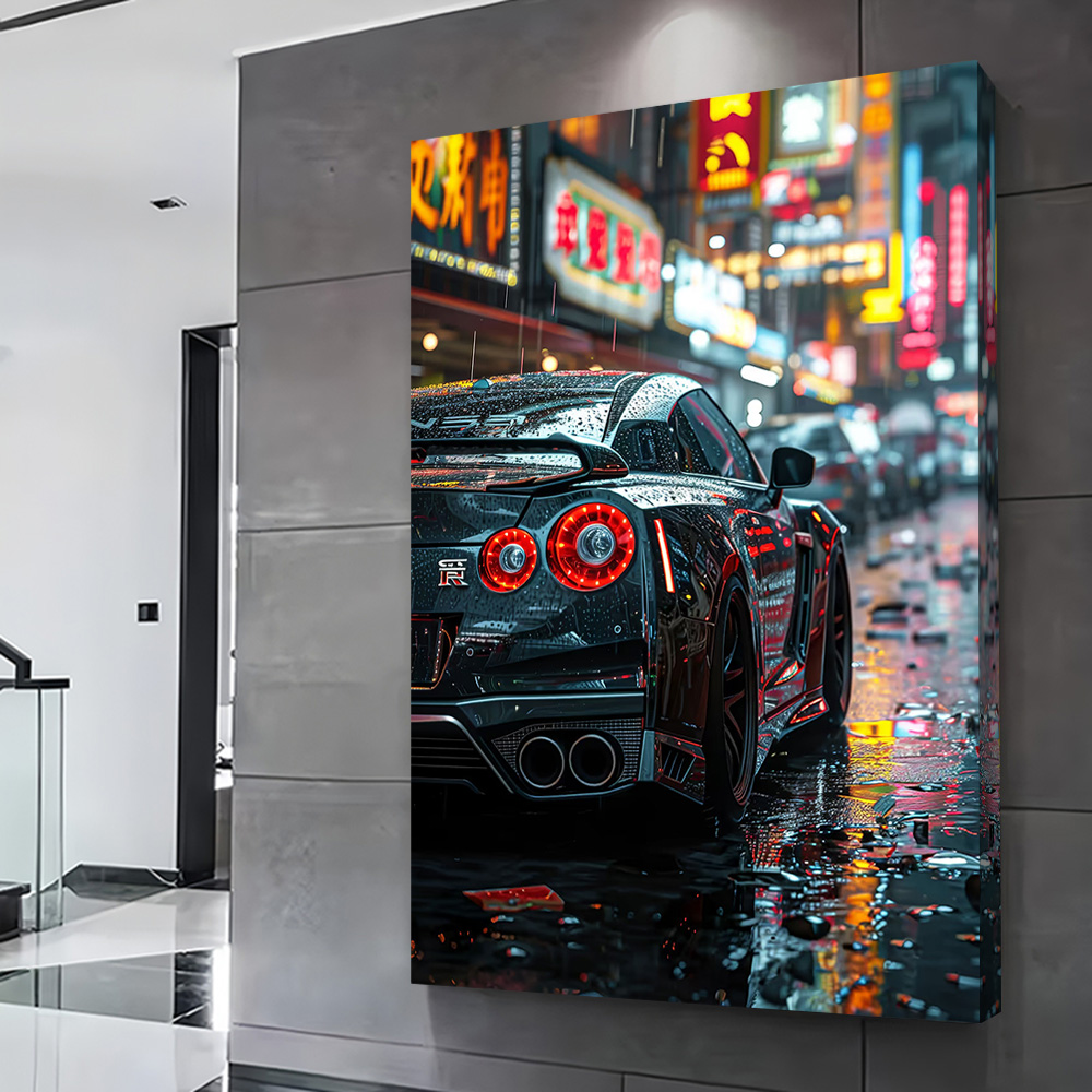 GTR R35 Street City Poster Cus - Home Decor Niche 评论和价格
