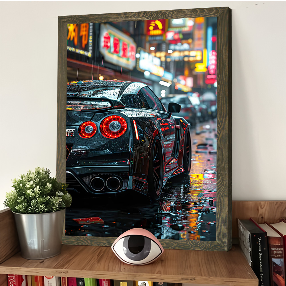 GTR R35 Street City Poster Cus - Home Decor Niche 评论和价格