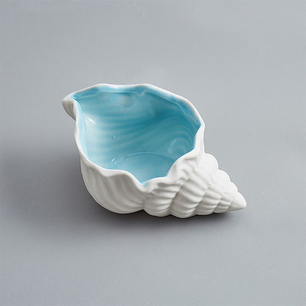 Conch Shape Ceramic Jewelry Tr - Ceramic Trinket Dish 评论和价格