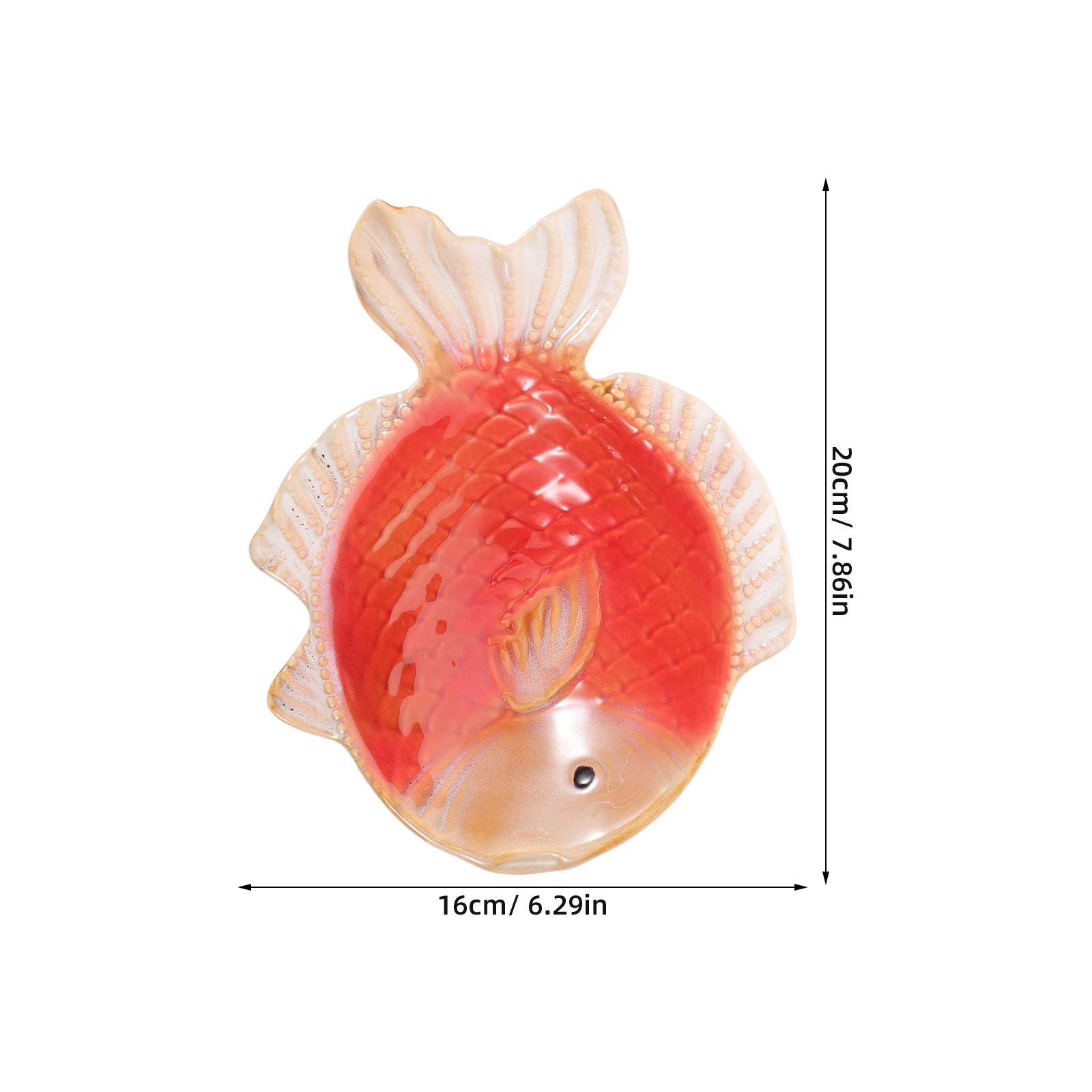 1 Fish Shape Ceramic Jewelry H - Ceramic Trinket Dish 评论和价格