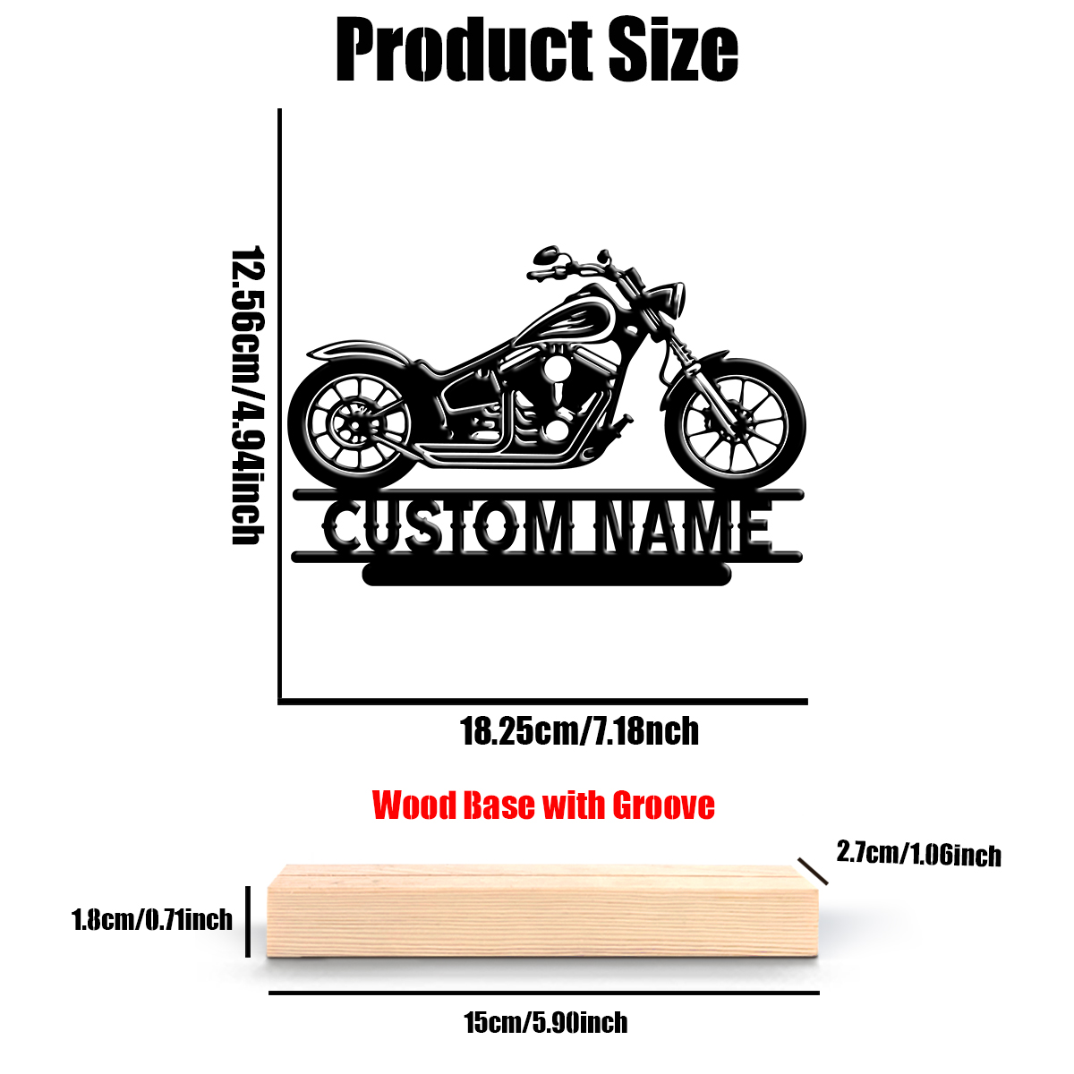1Pc Csutom Name Road Motorbike - Home Decor Accessories 评论和价格