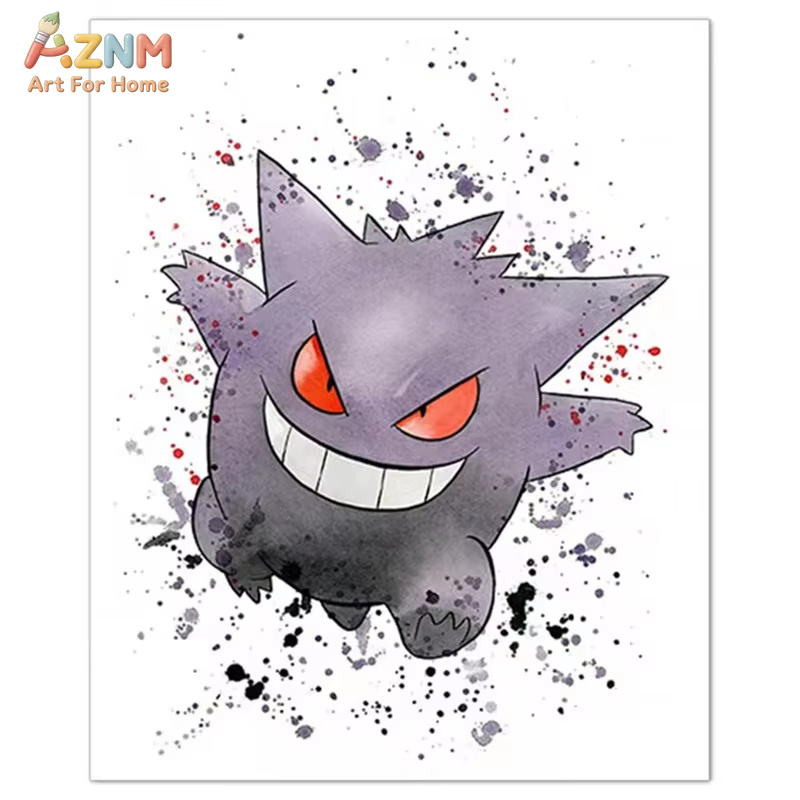 1PC ，Anime Pokemon Canvas Pain - Geometric Wall Art 评论和价格